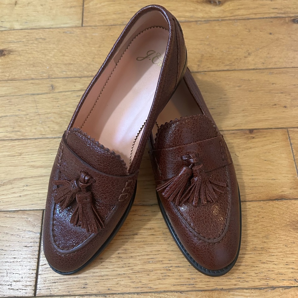 J.Crew Classic Brown Tassel Loafers